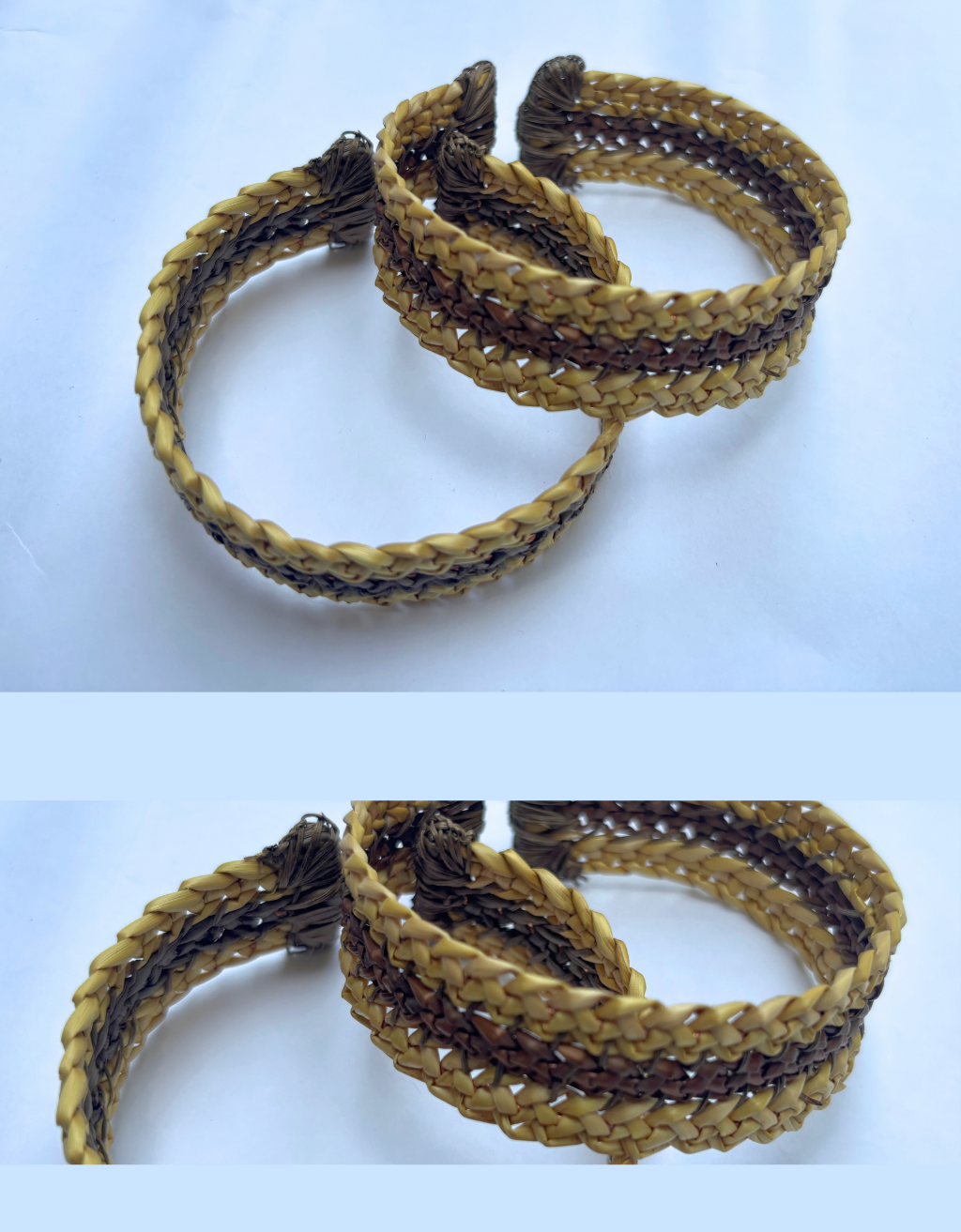 Handmade Grass Bangles for Women | Eco-Friendly Ethnic Jewellery | Lightweight Traditional Fashion Bangles Set