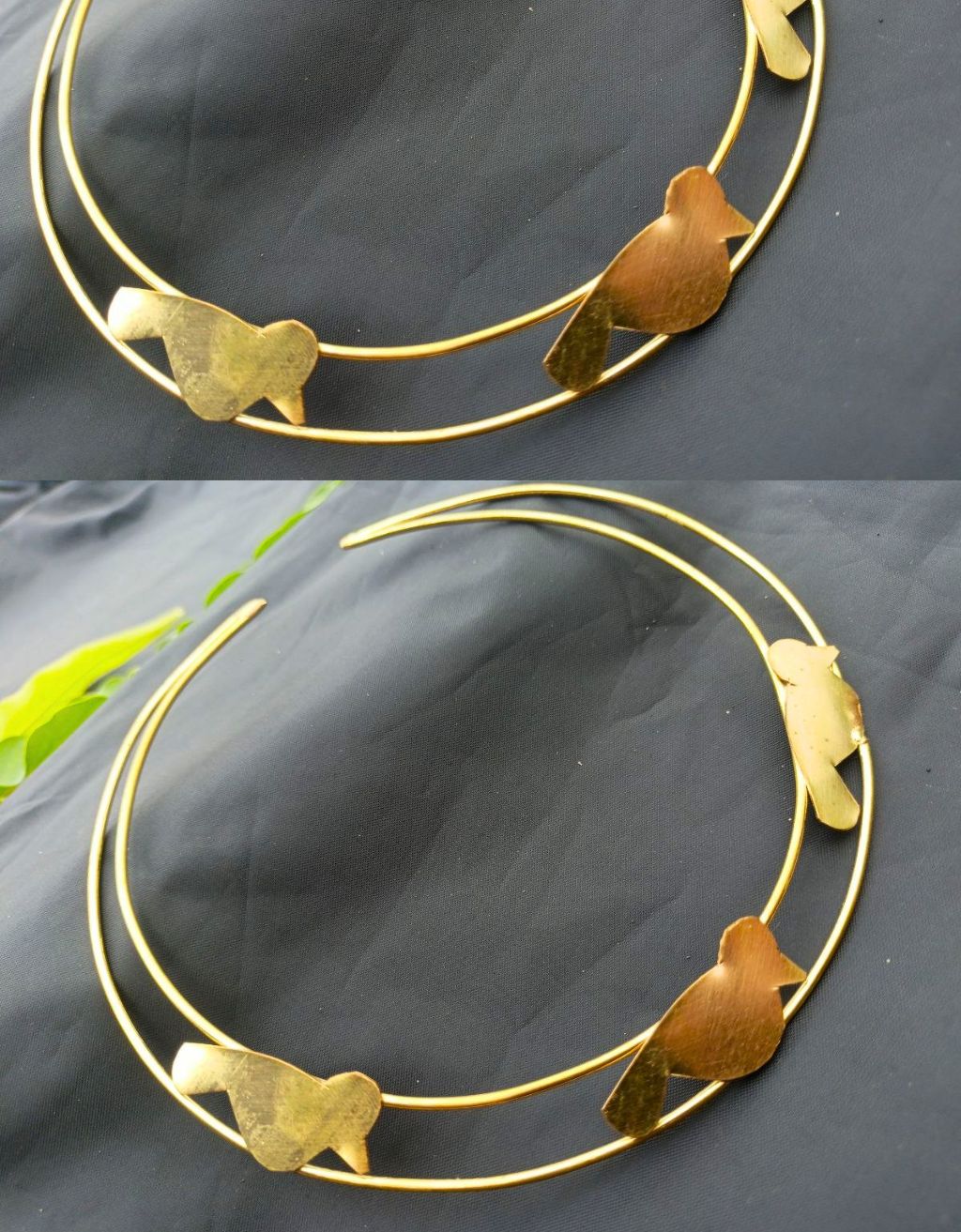Lightweight Rigid Open-End Wire Clasp Necklace